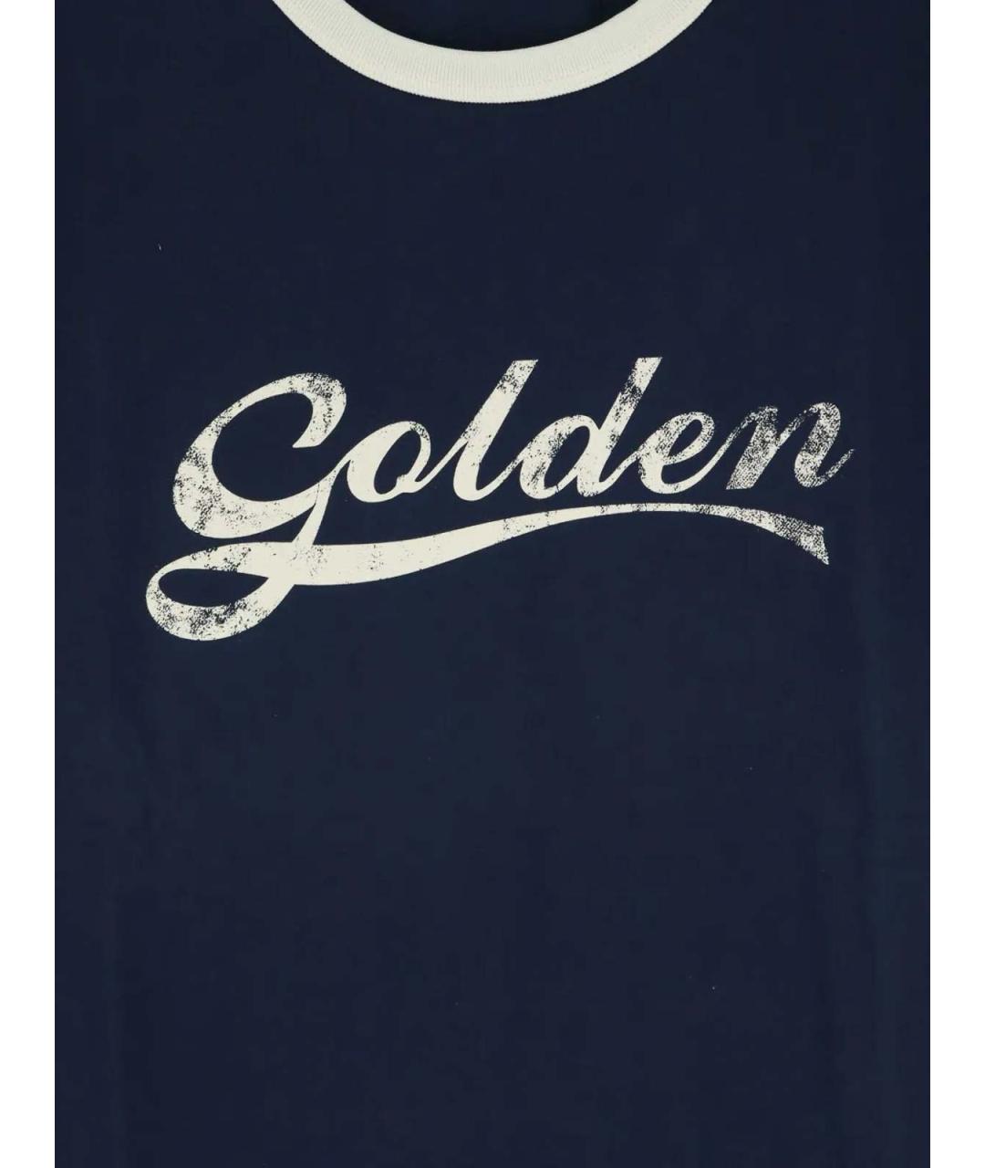 GOLDEN GOOSE Синяя футболка, фото 2