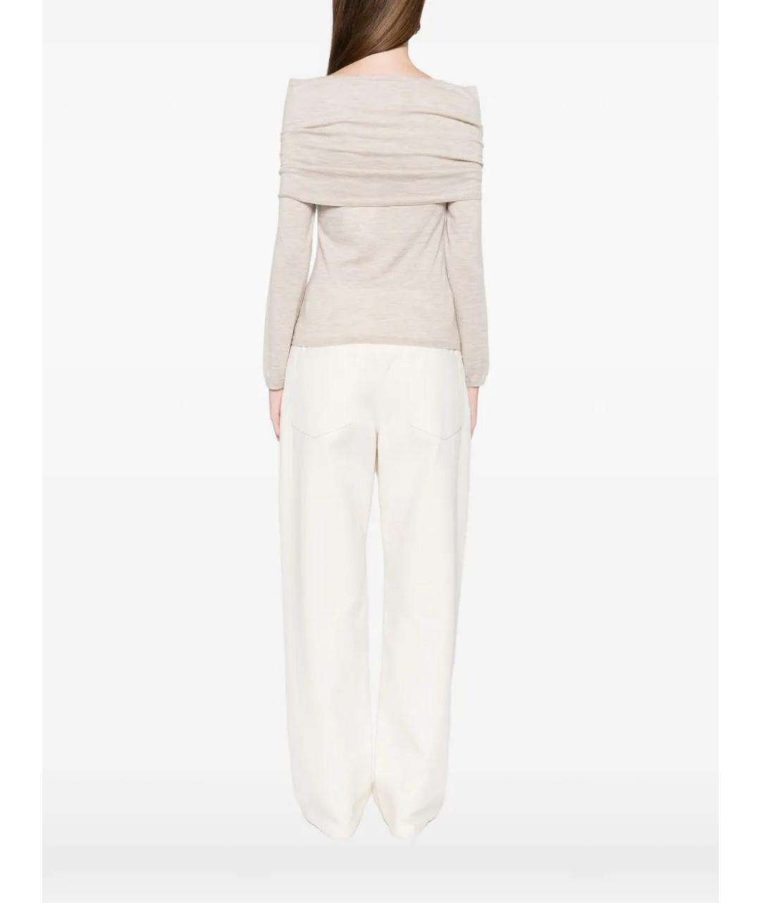 MAX MARA Бежевый кашемировый джемпер / свитер, фото 3