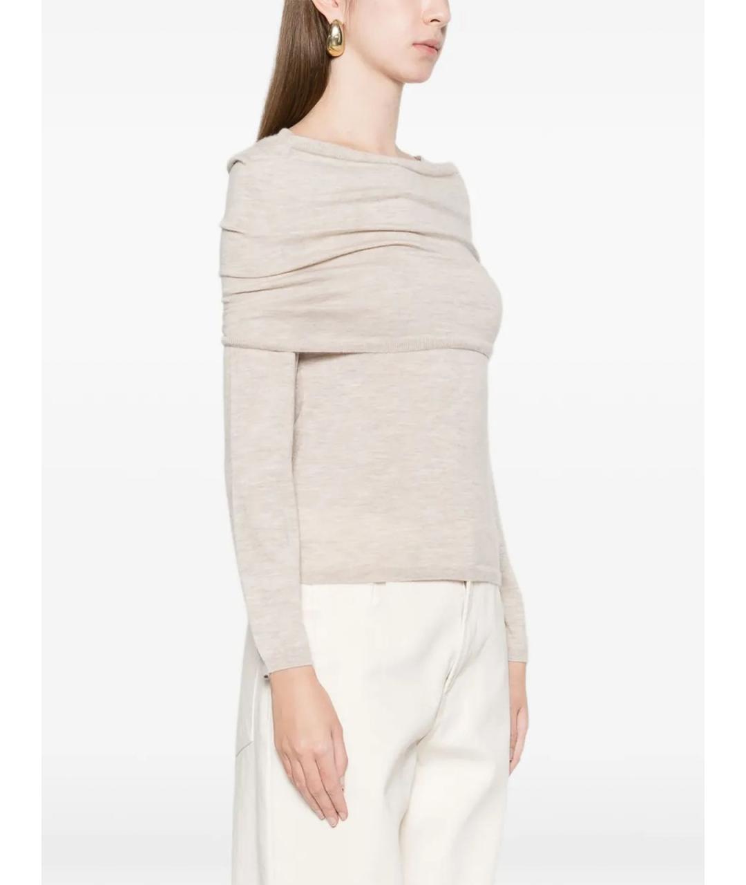 MAX MARA Бежевый кашемировый джемпер / свитер, фото 2