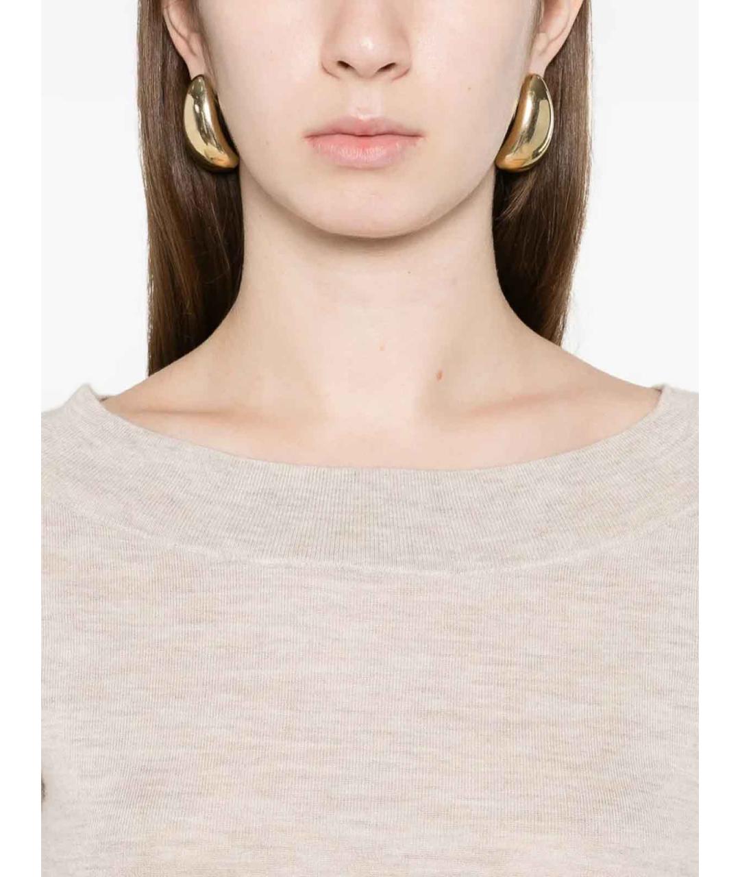 MAX MARA Бежевый кашемировый джемпер / свитер, фото 4