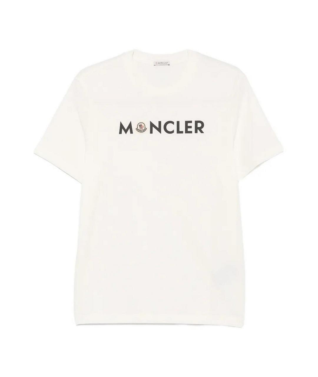 MONCLER Белая футболка, фото 1