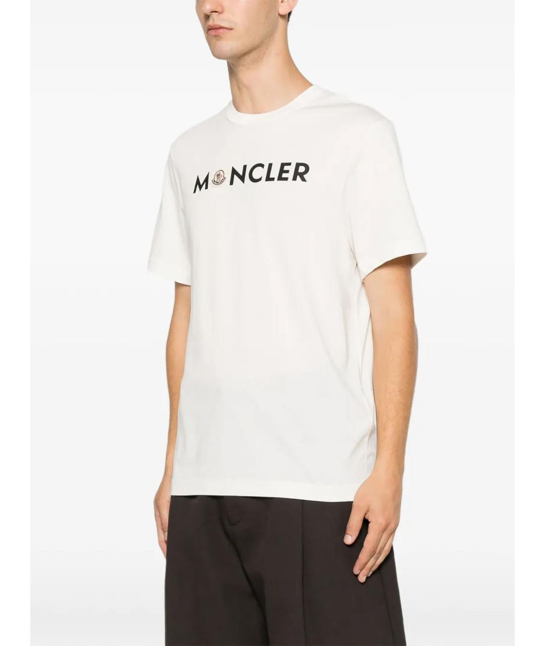 MONCLER Белая футболка, фото 3