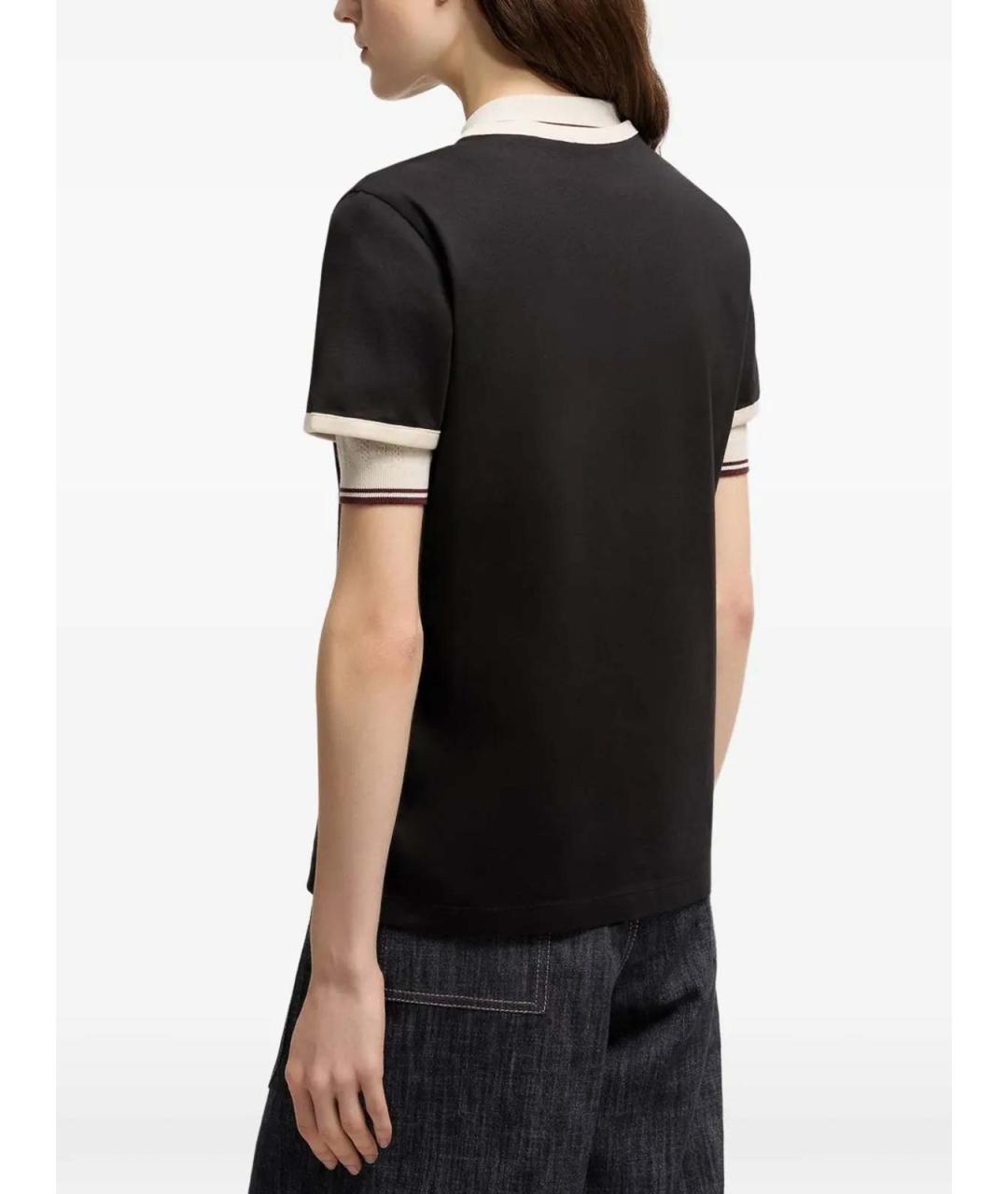 MONCLER Серая хлопковая футболка, фото 4