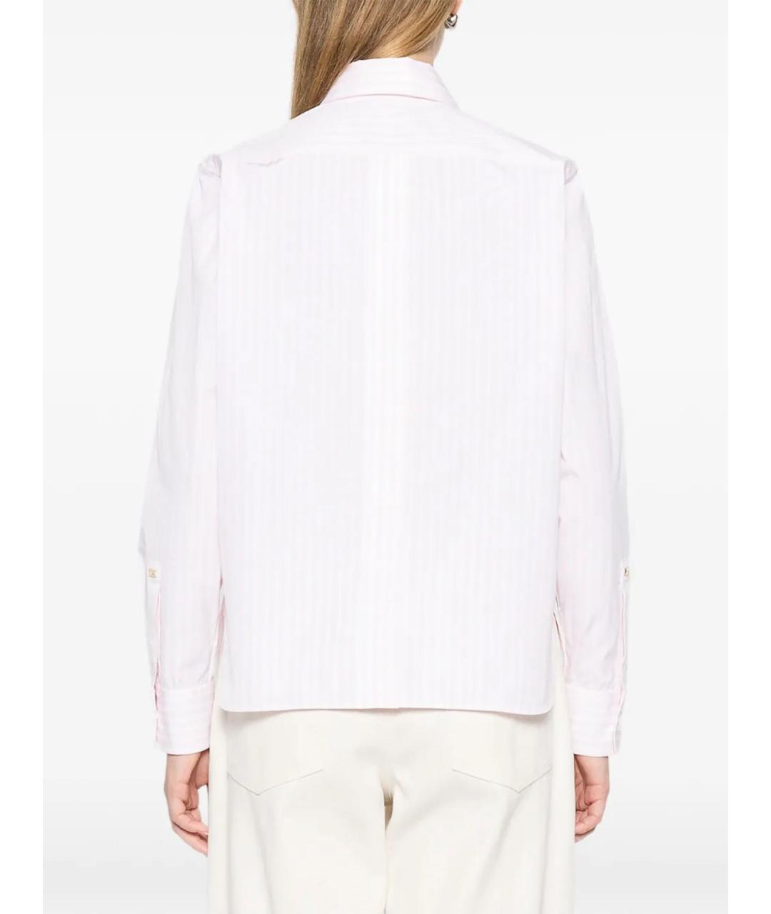 MAX MARA Розовая хлопковая рубашка, фото 4
