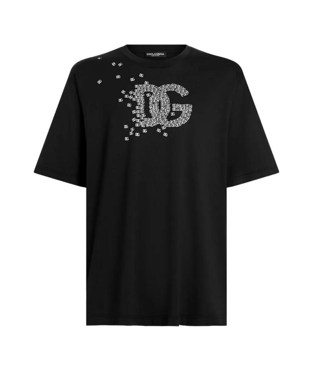 DOLCE&GABBANA Черная хлопковая футболка, фото 1