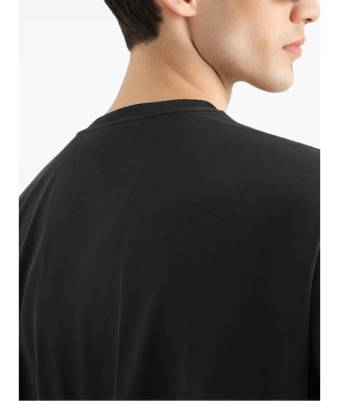 DOLCE&GABBANA Черная хлопковая футболка, фото 4