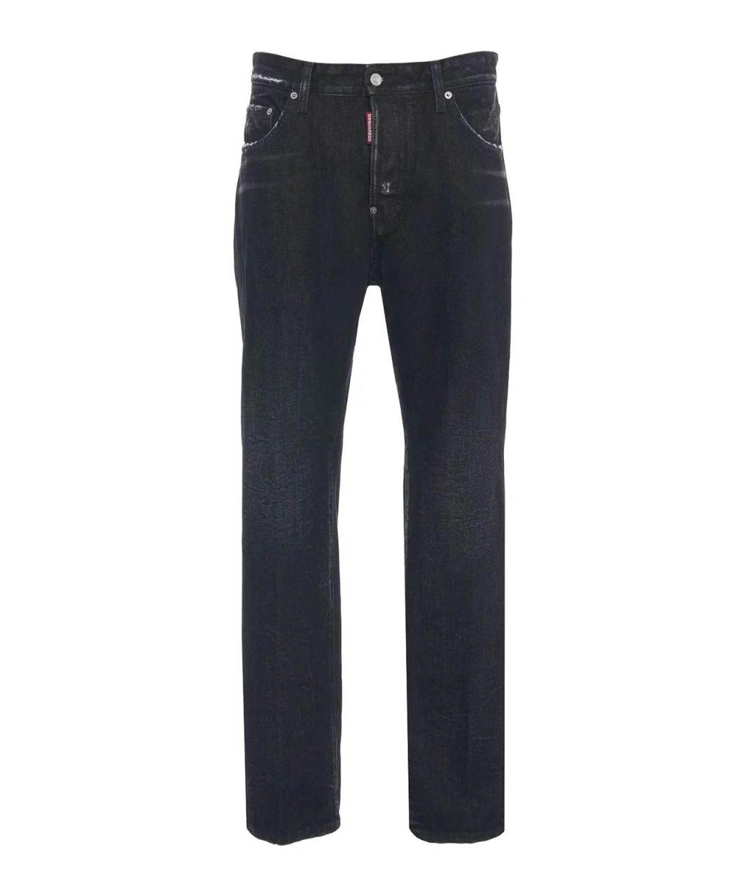 DSQUARED2 Черные хлопковые джинсы скинни, фото 1