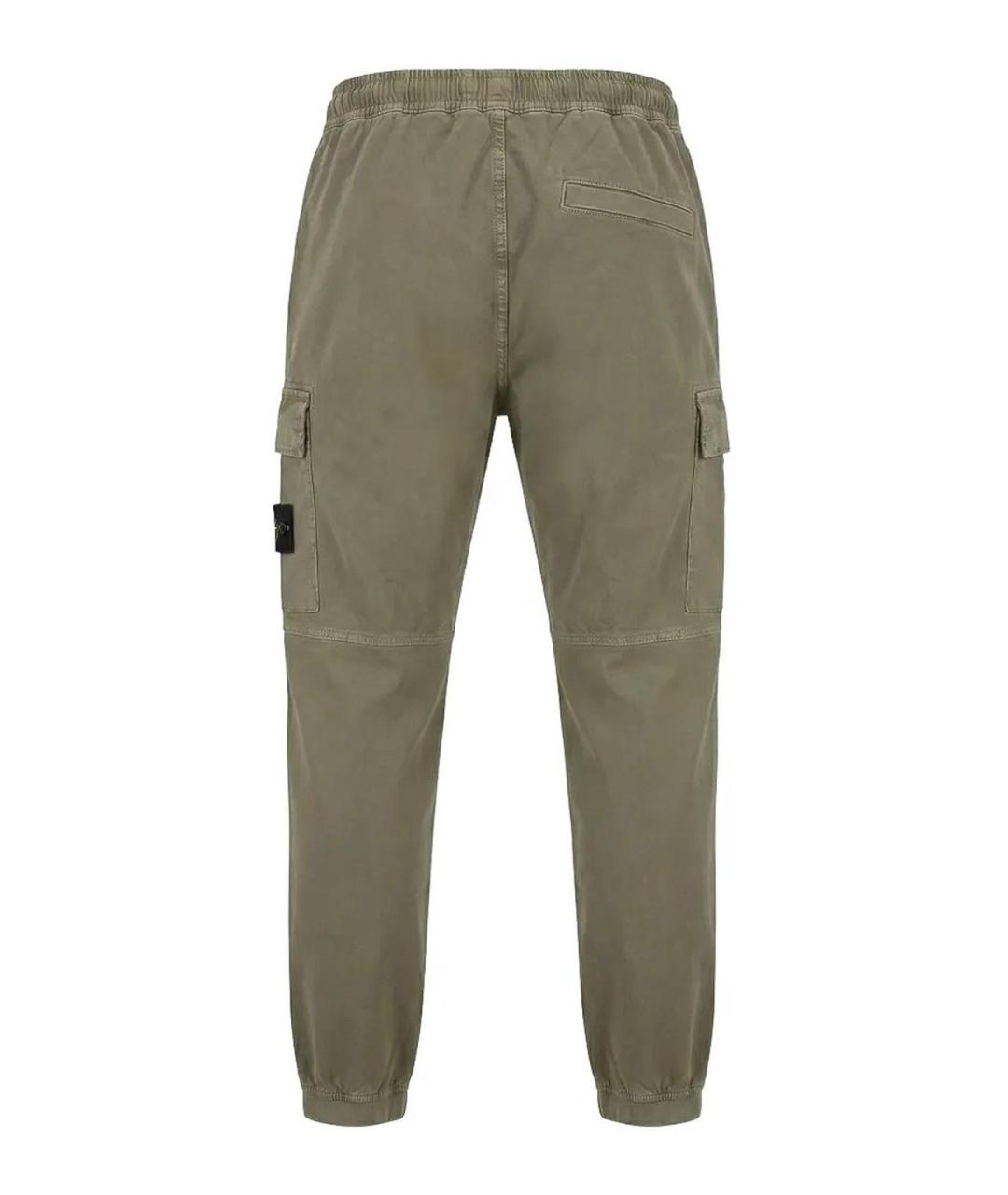 STONE ISLAND Зеленые повседневные брюки, фото 2