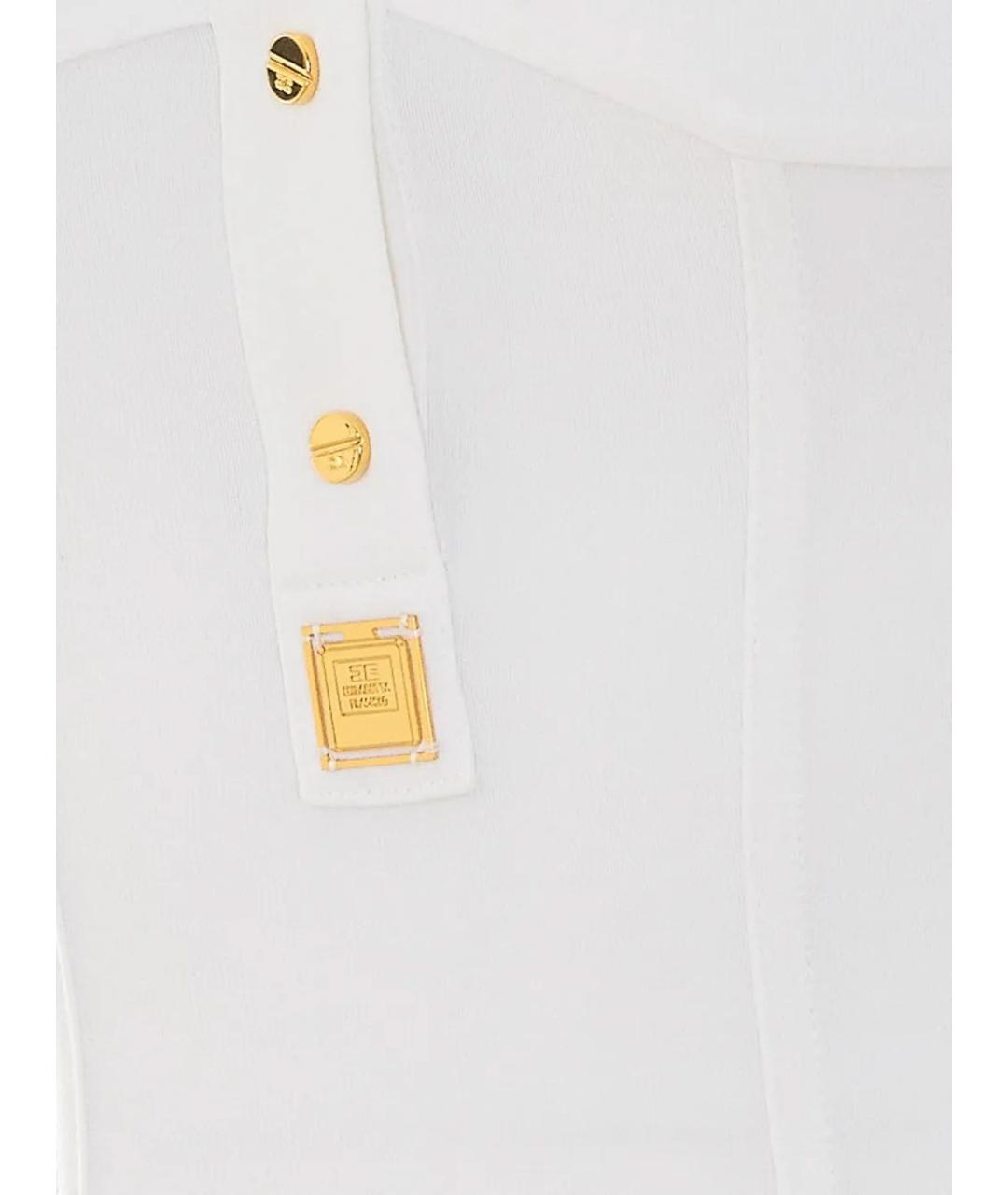 ELISABETTA FRANCHI Белое боди, фото 4