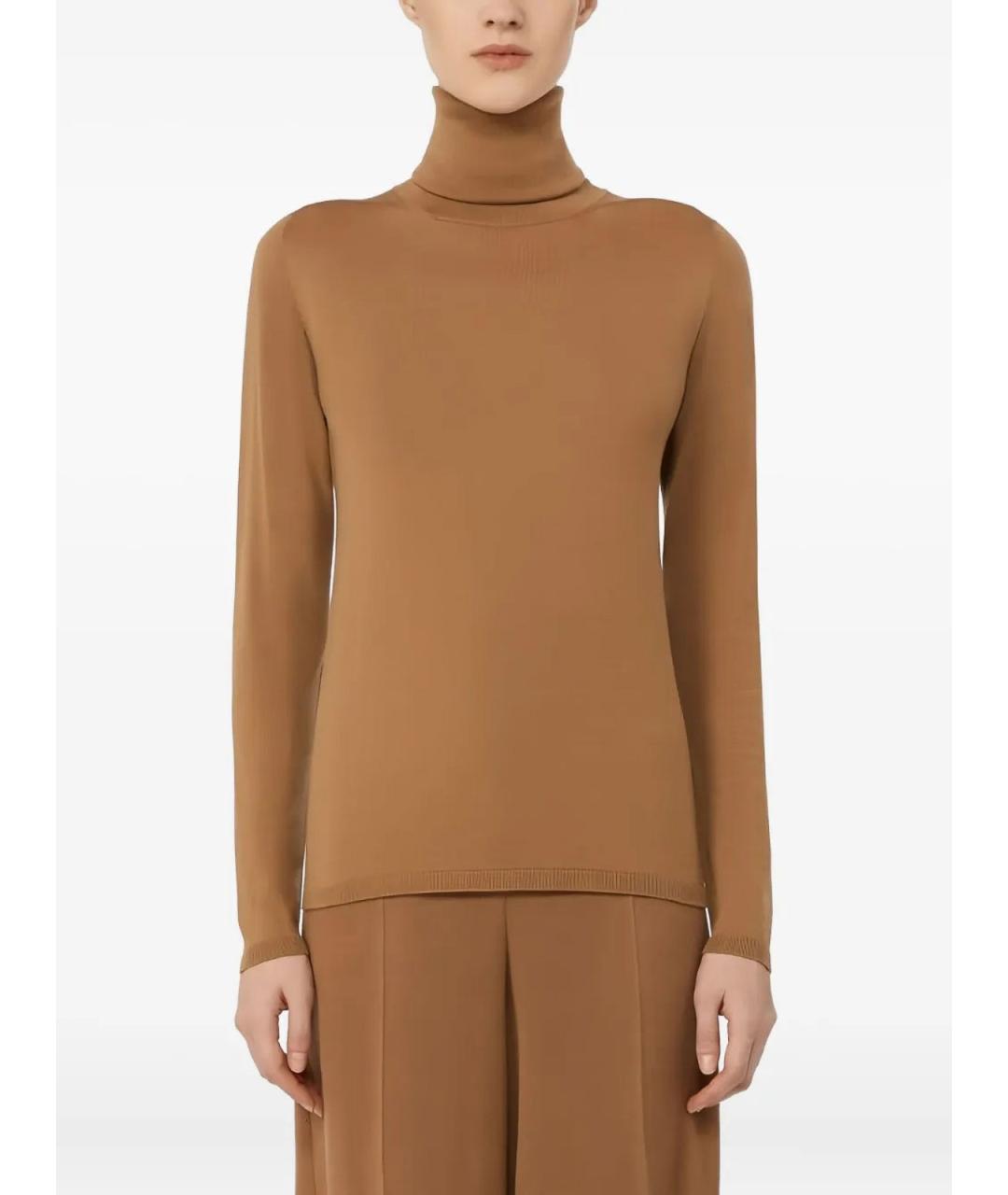 MAX MARA Бежевая водолазка, фото 3