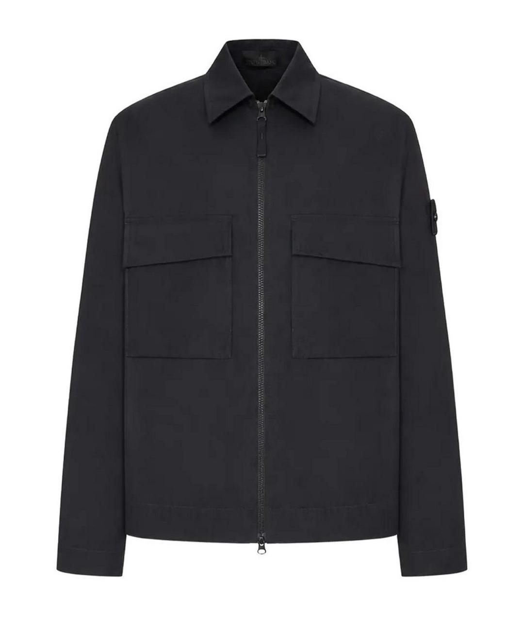 STONE ISLAND Черная кэжуал рубашка, фото 2