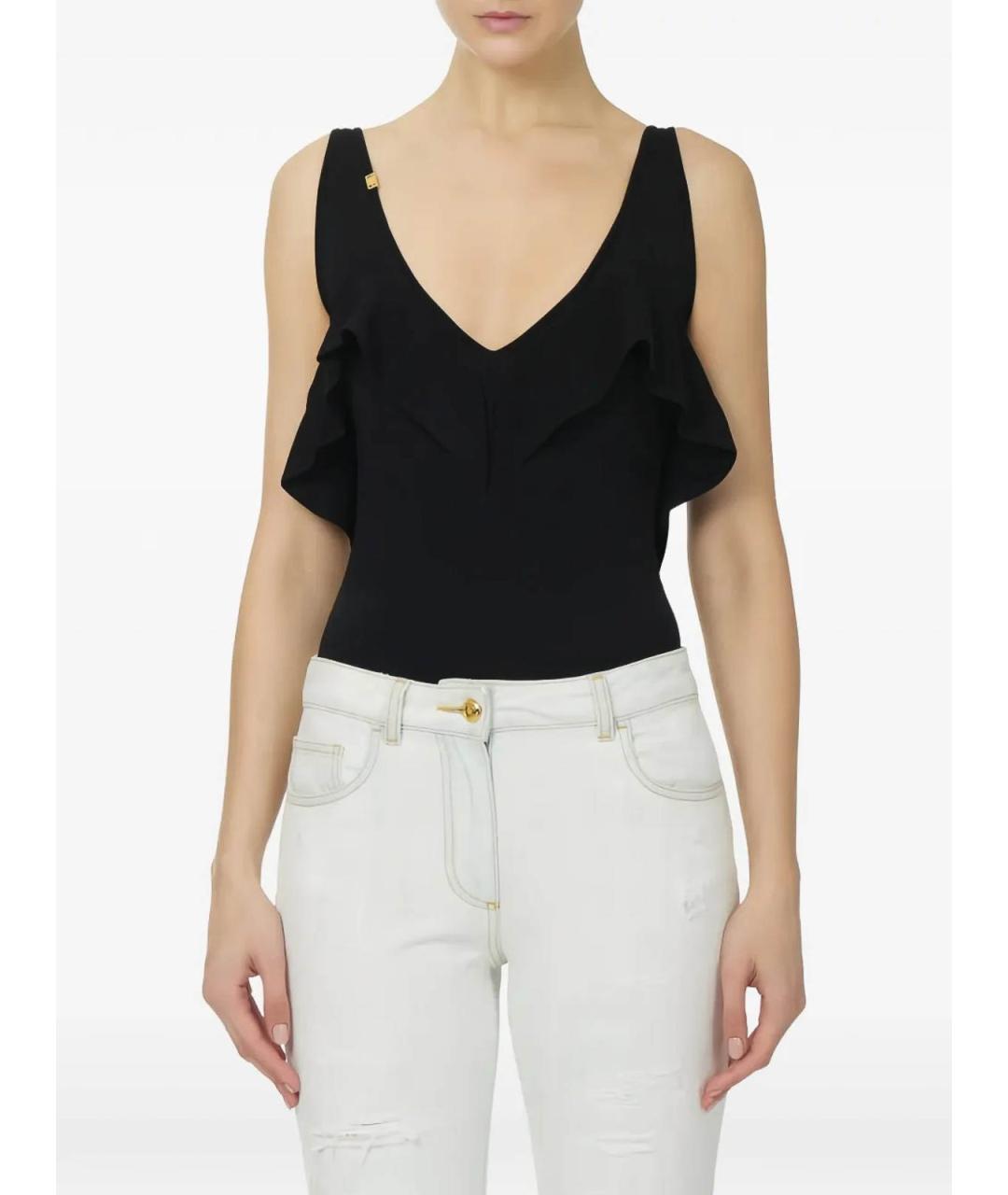 ELISABETTA FRANCHI Черное боди, фото 2