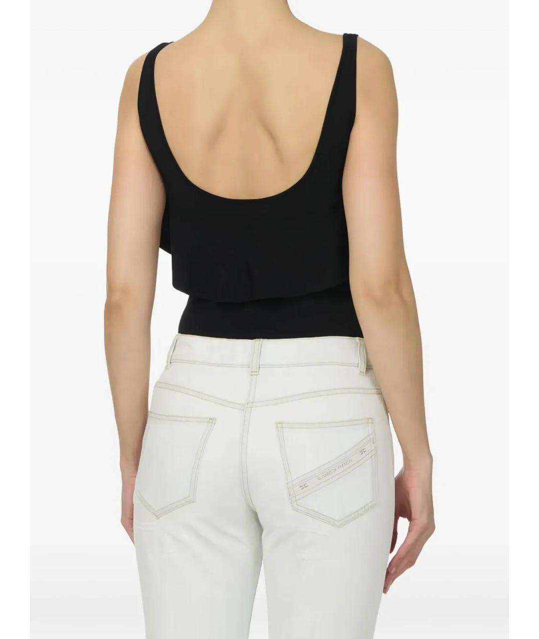 ELISABETTA FRANCHI Черное боди, фото 3