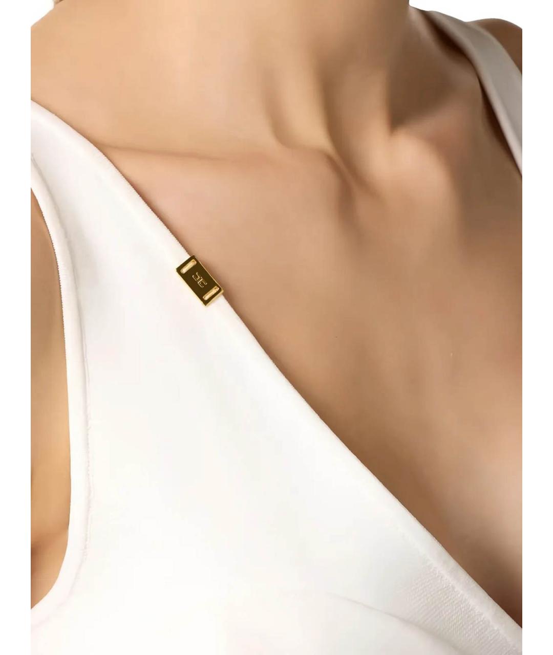 ELISABETTA FRANCHI Белое боди, фото 4