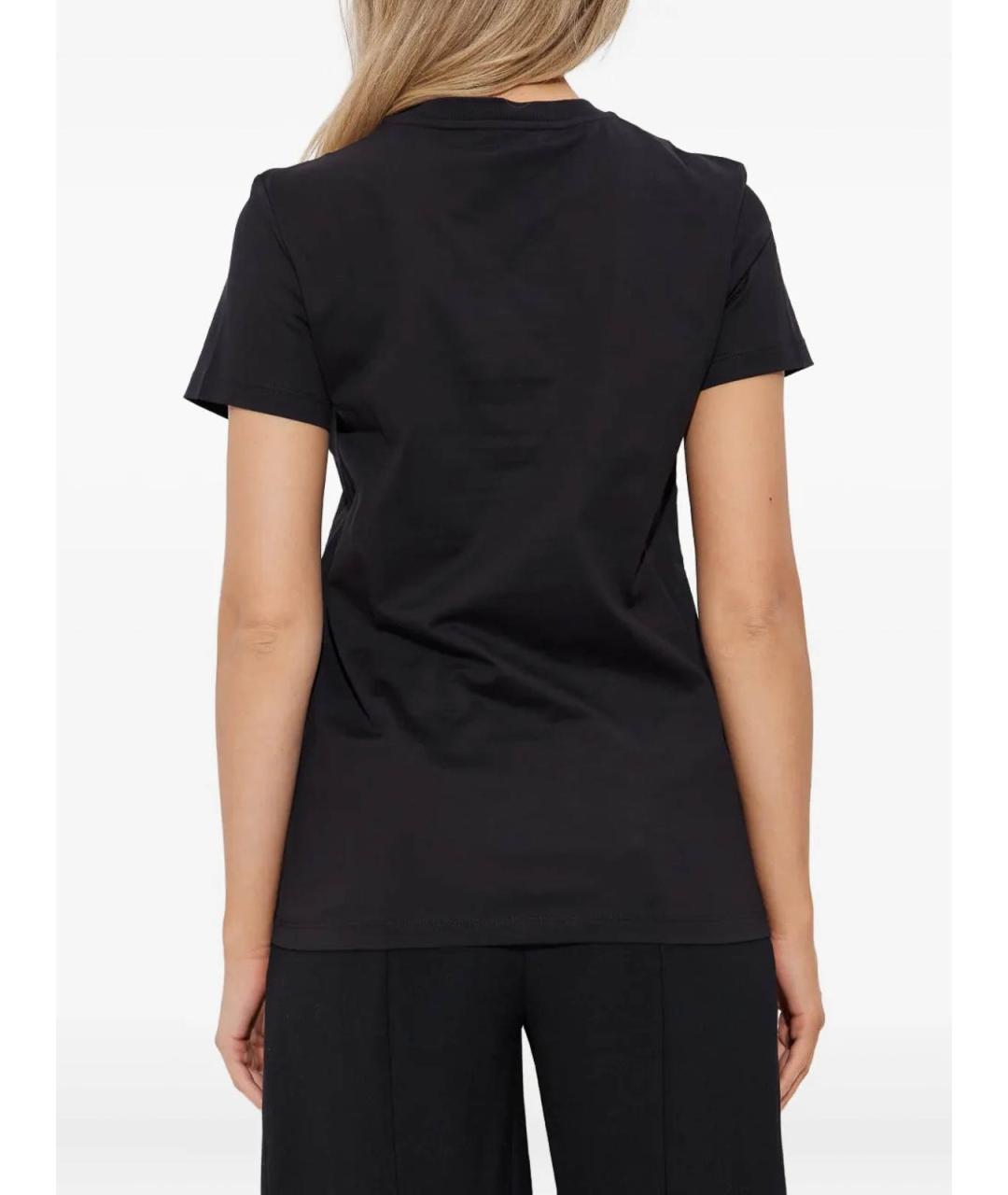 MAX MARA Черная хлопковая футболка, фото 4