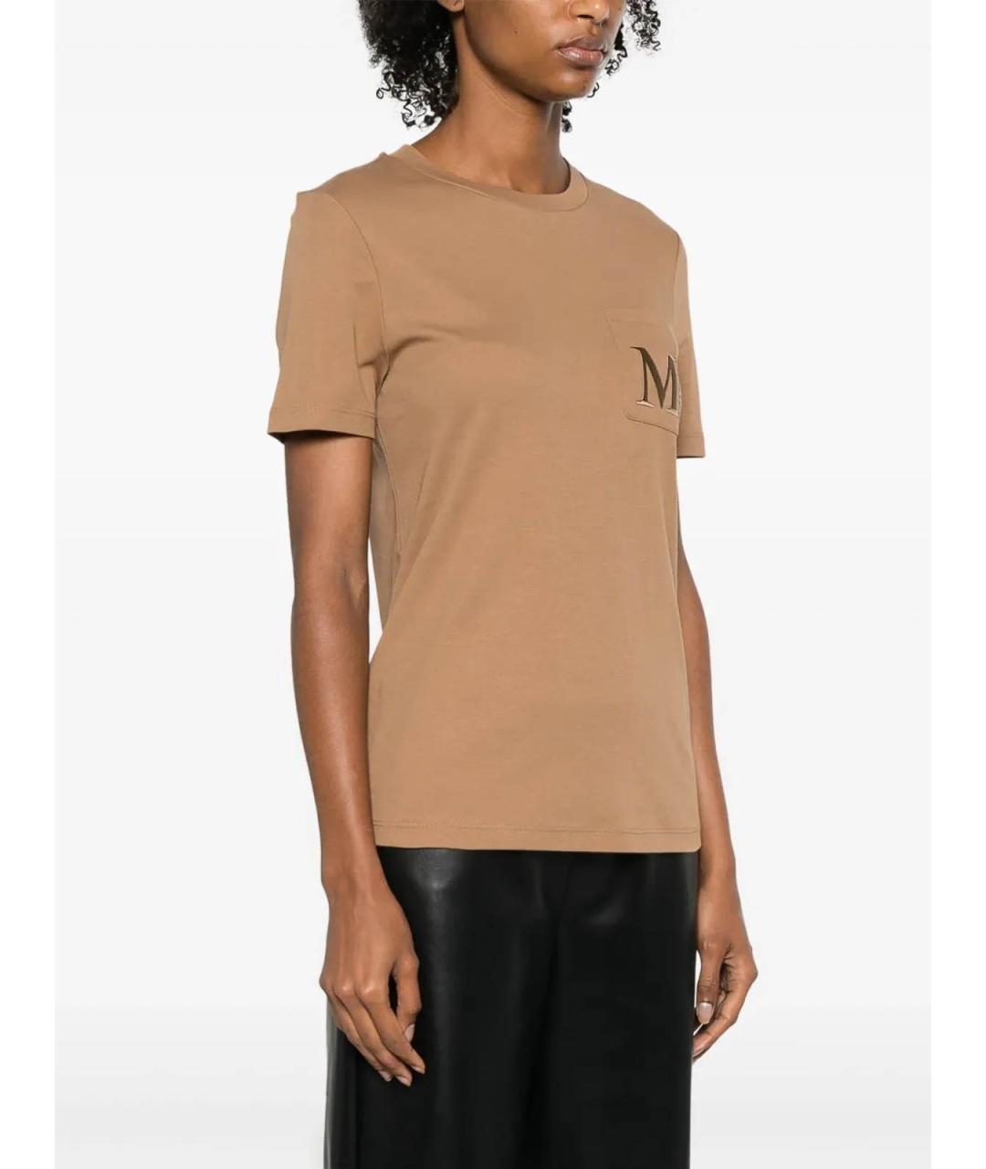 'S MAX MARA Бежевая футболка, фото 3