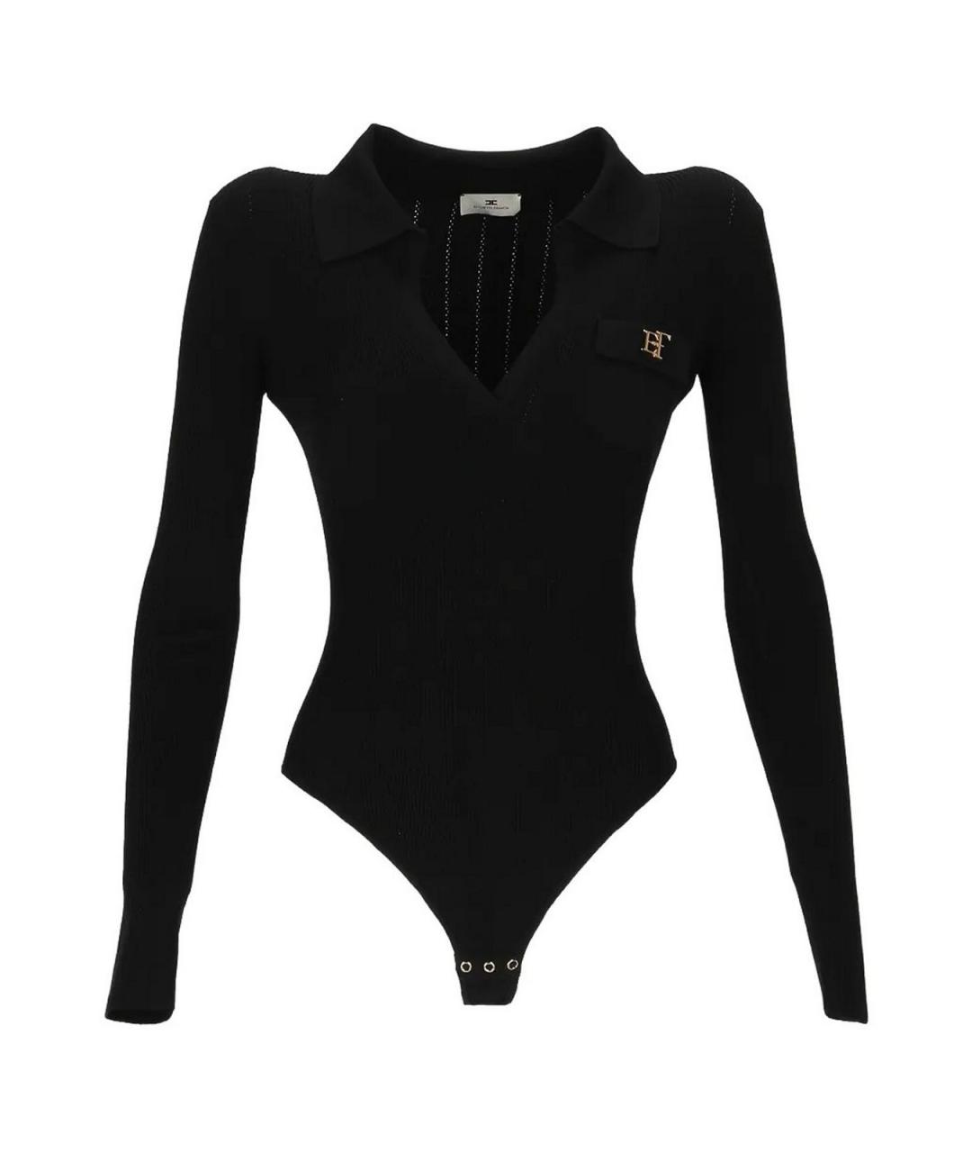 ELISABETTA FRANCHI Черное боди, фото 1