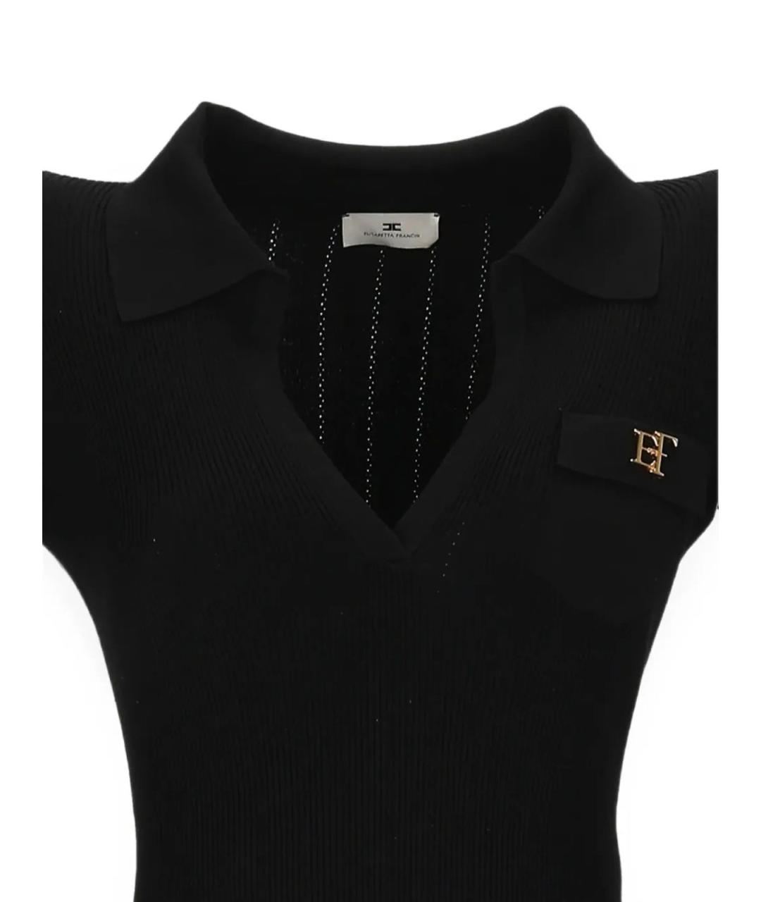 ELISABETTA FRANCHI Черное боди, фото 3
