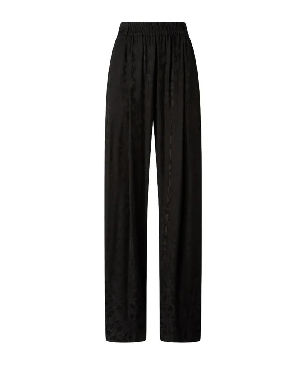 PINKO Черные модальные прямые брюки, фото 1