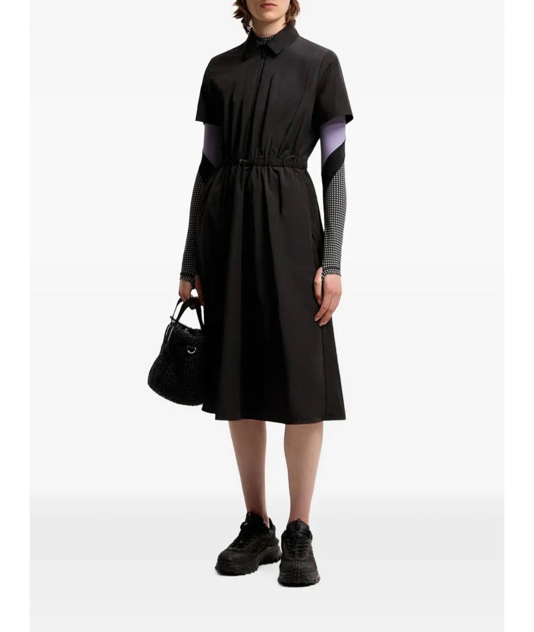 MONCLER Черное повседневное платье, фото 2