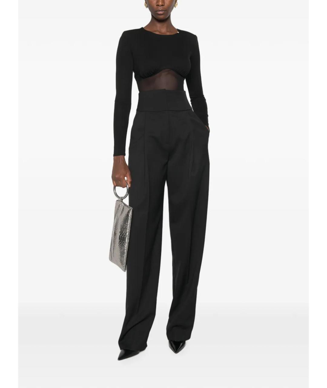 ELISABETTA FRANCHI Черное вискозное боди, фото 2