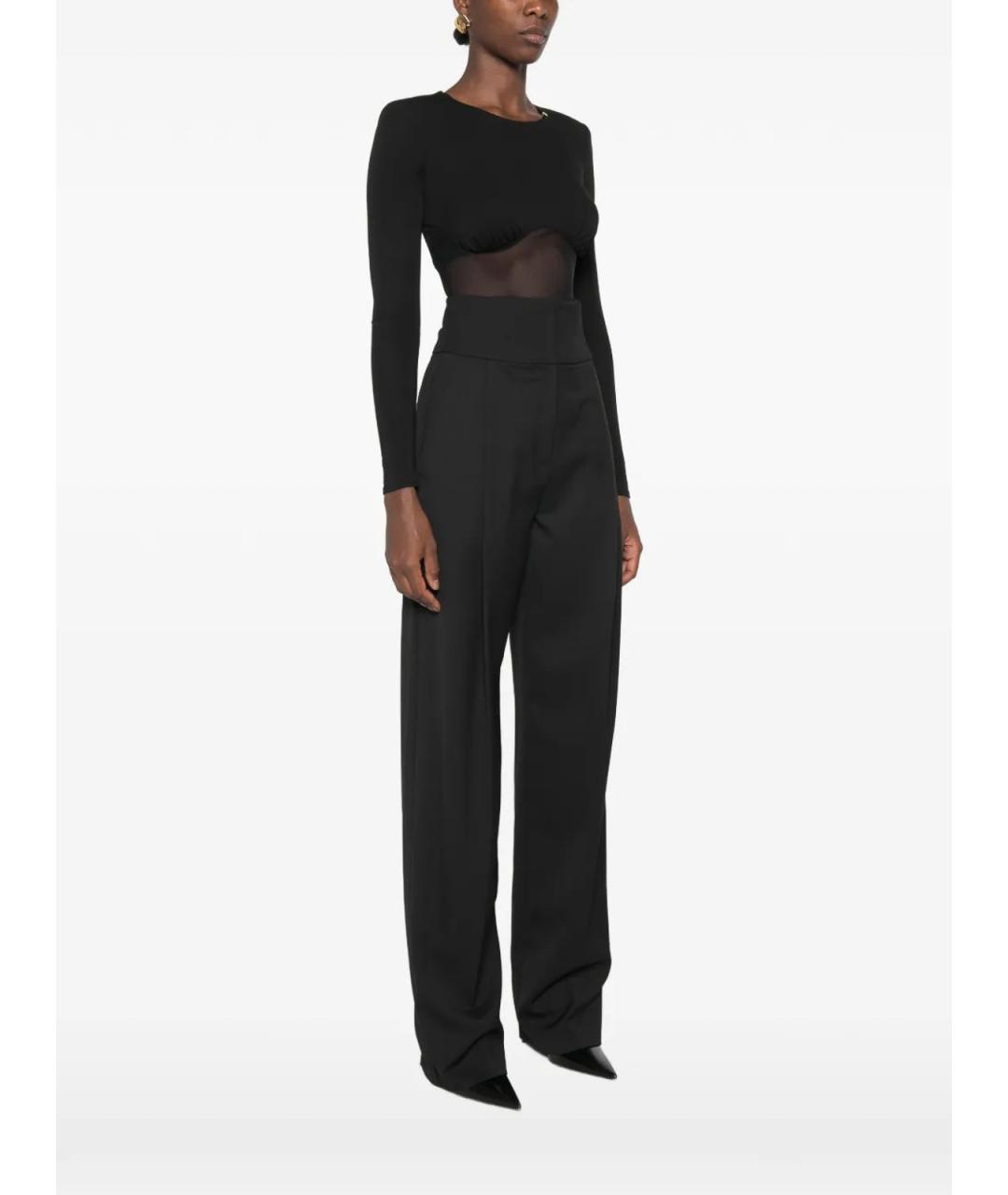 ELISABETTA FRANCHI Черное вискозное боди, фото 3