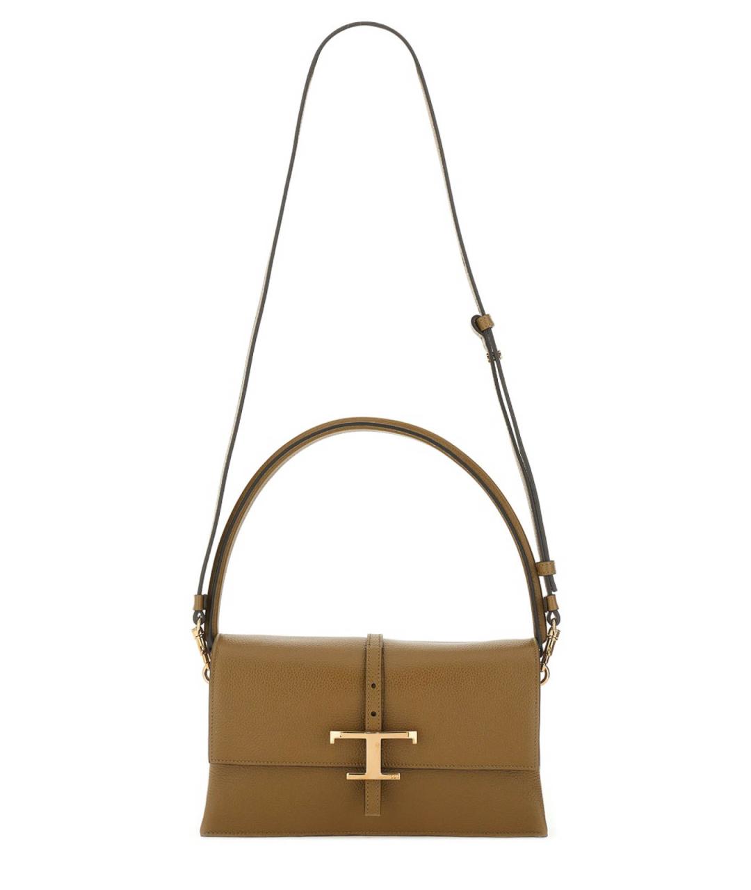 TOD'S Коричневая кожаная сумка через плечо, фото 2