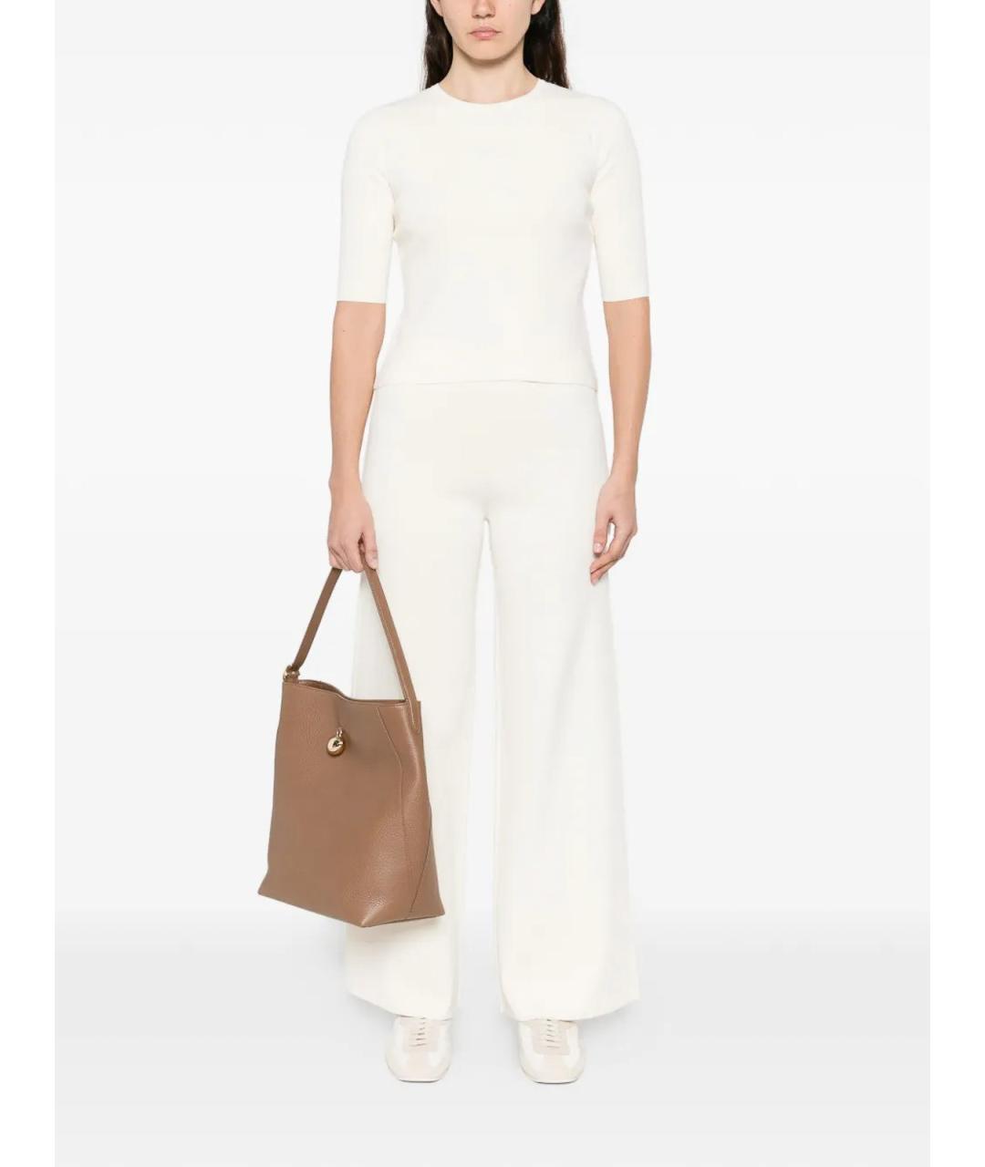 MAX MARA Бежевые брюки широкие, фото 2