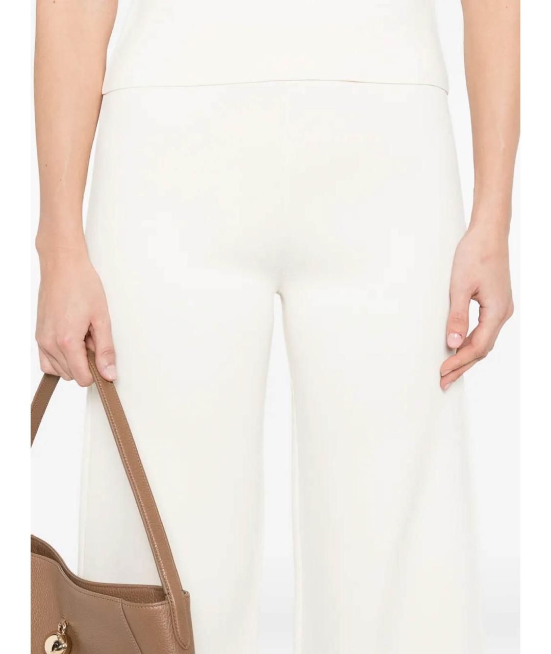 MAX MARA Бежевые брюки широкие, фото 4