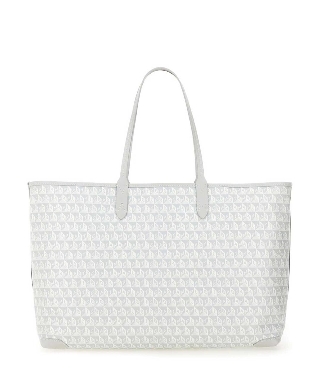 ANYA HINDMARCH Синяя кожаная сумка тоут, фото 2