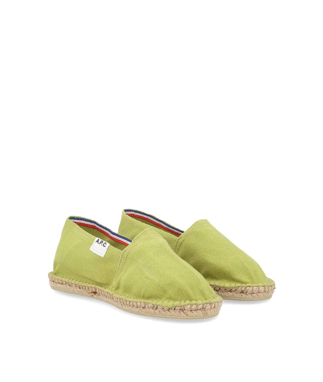 A.P.C. Зеленые текстильные эспадрильи, фото 2