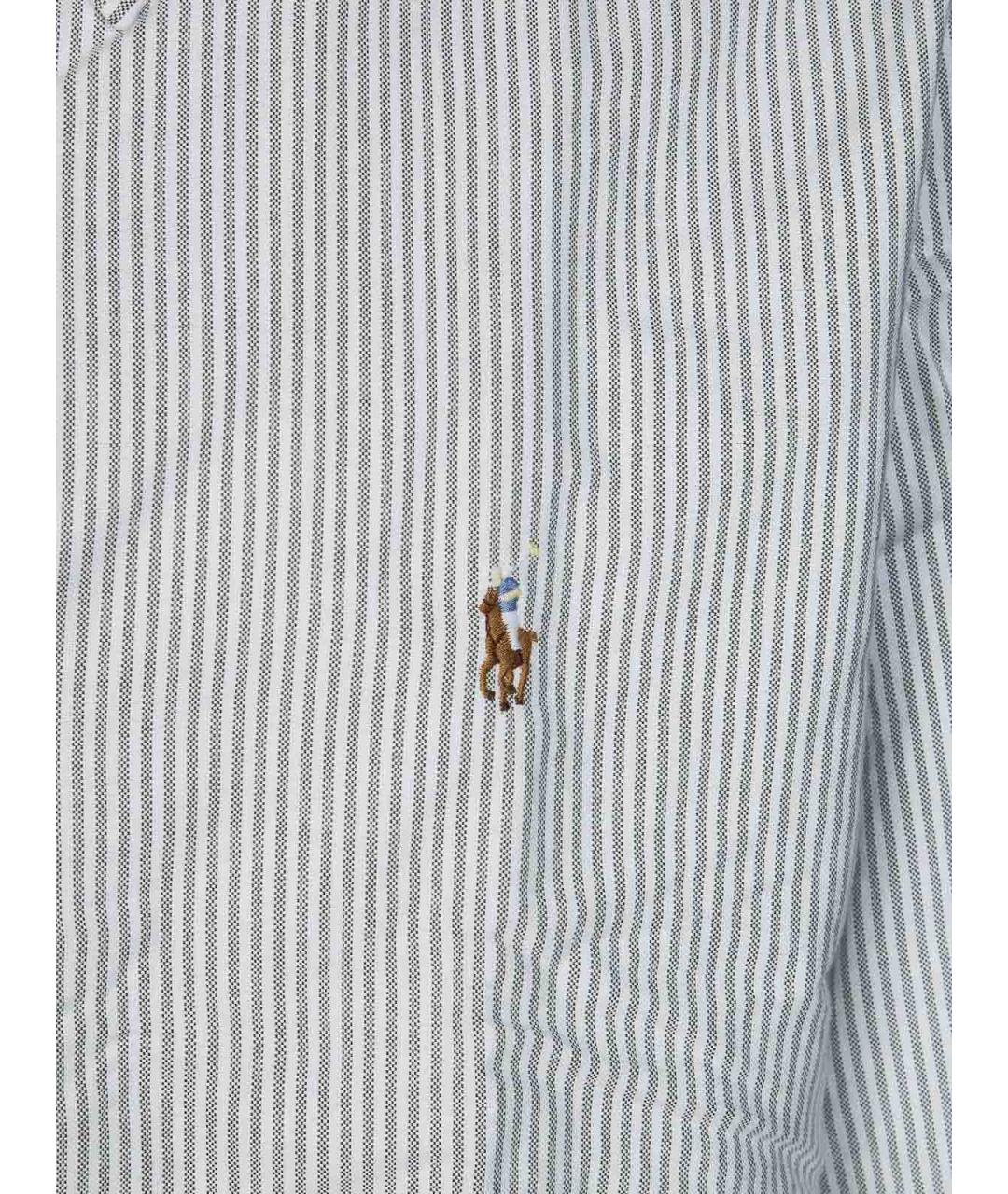 POLO RALPH LAUREN Белая хлопковая кэжуал рубашка, фото 3
