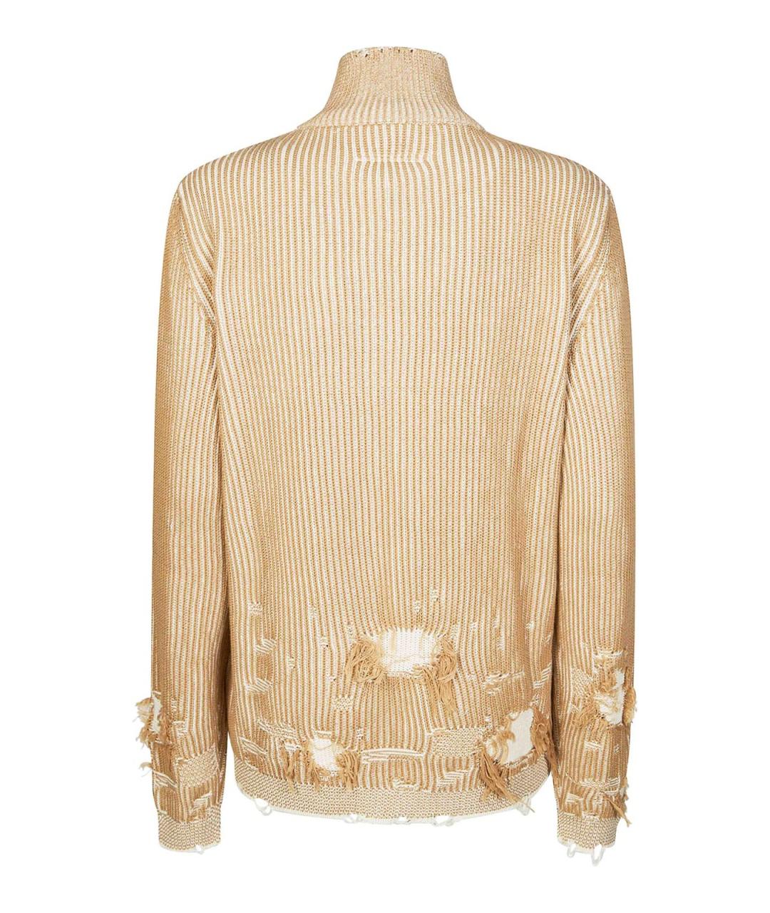 MM6 MAISON MARGIELA Бежевый шерстяной кардиган, фото 2
