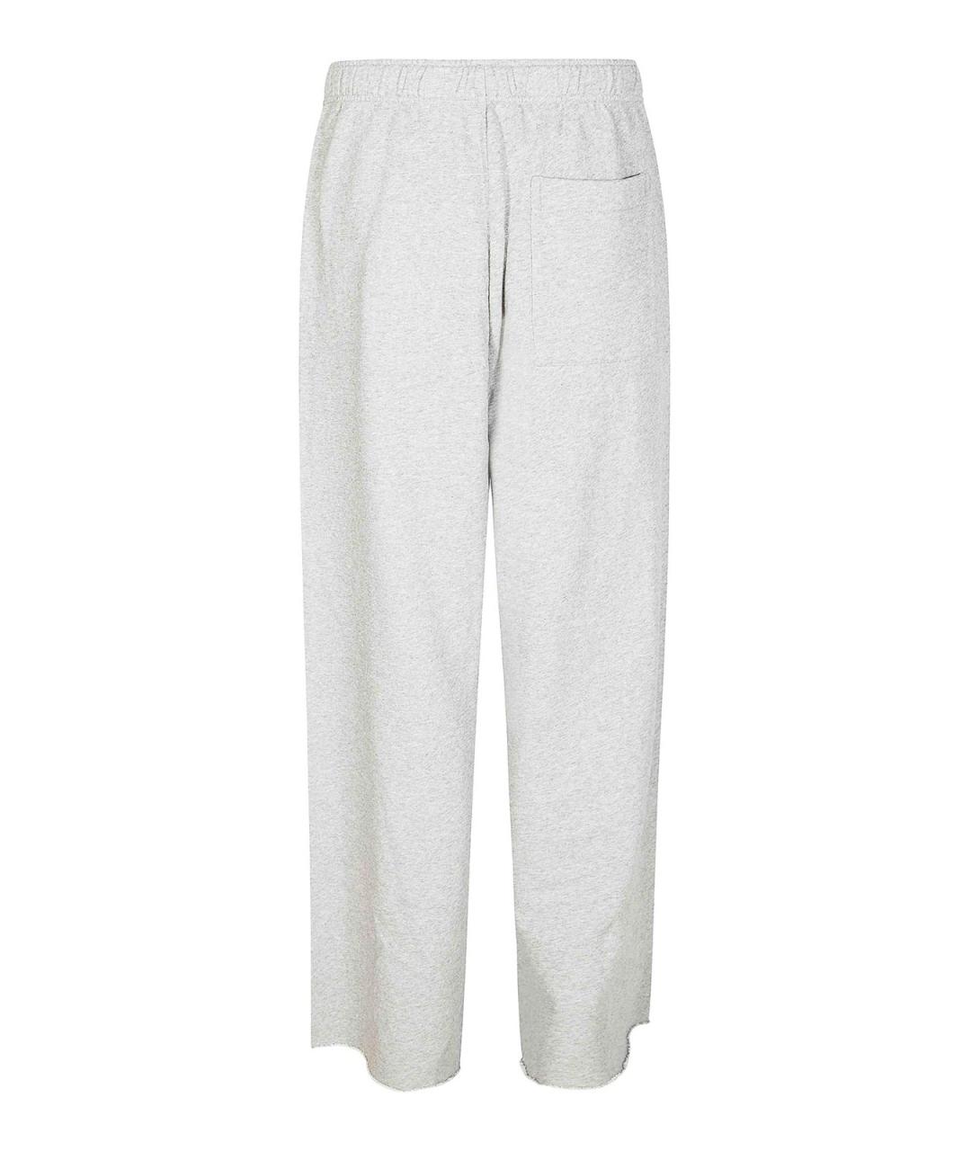 MM6 MAISON MARGIELA Серые хлопковые повседневные брюки, фото 2