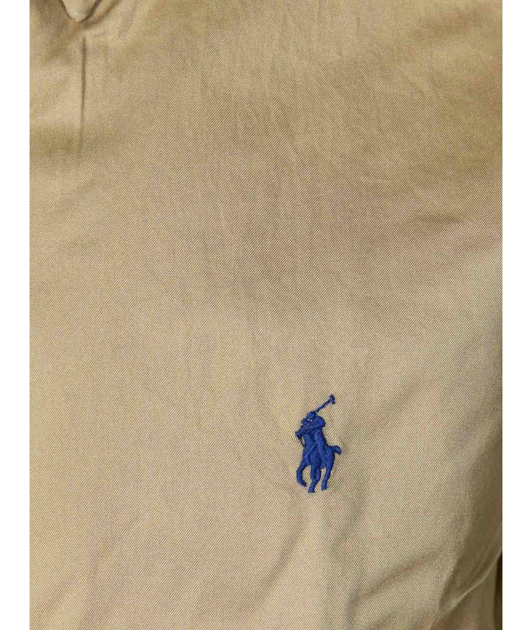 POLO RALPH LAUREN Бежевая хлопковая кэжуал рубашка, фото 3