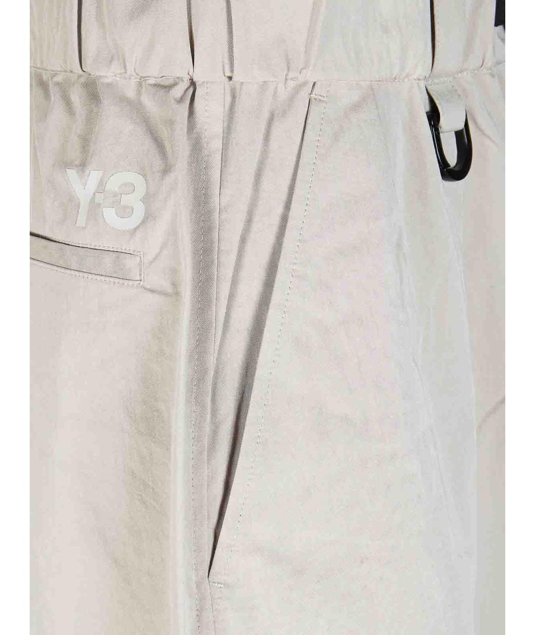 Y-3 Бежевые хлопковые шорты, фото 3