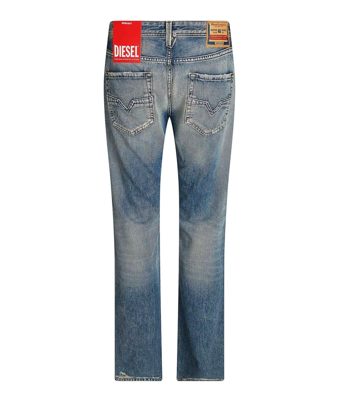 DIESEL Синие хлопковые джинсы скинни, фото 2