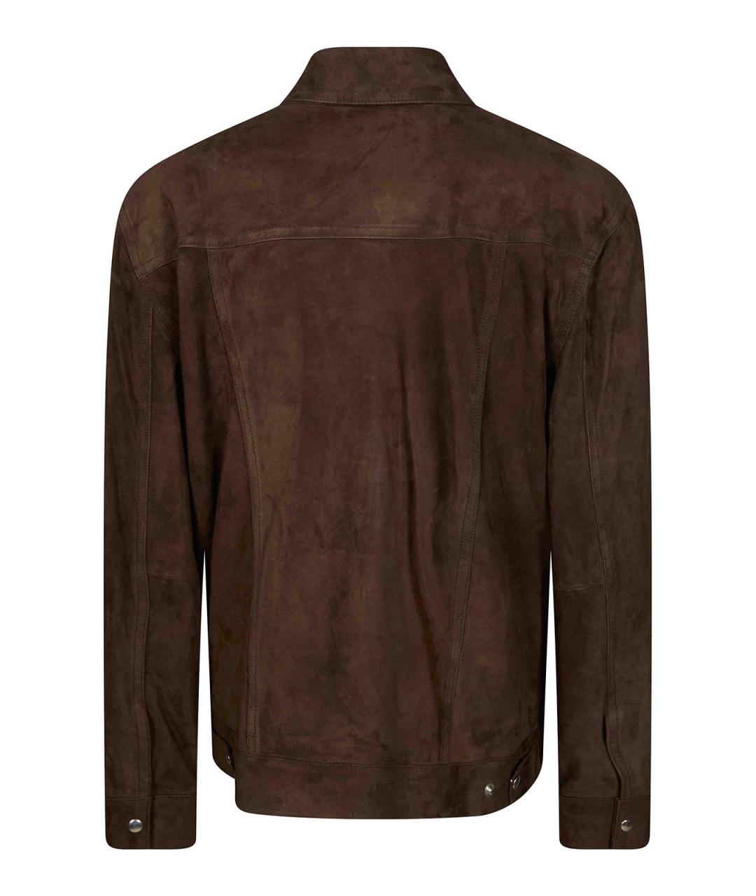 DEPARTMENT 5 Коричневая замшевая куртка, фото 2