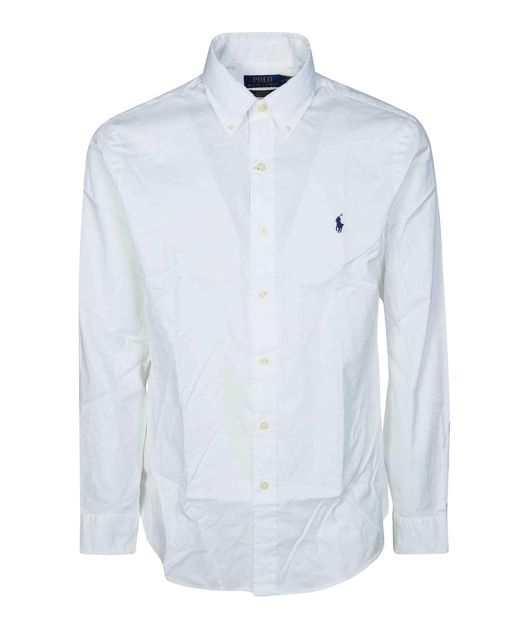 POLO RALPH LAUREN Белая хлопковая кэжуал рубашка, фото 1
