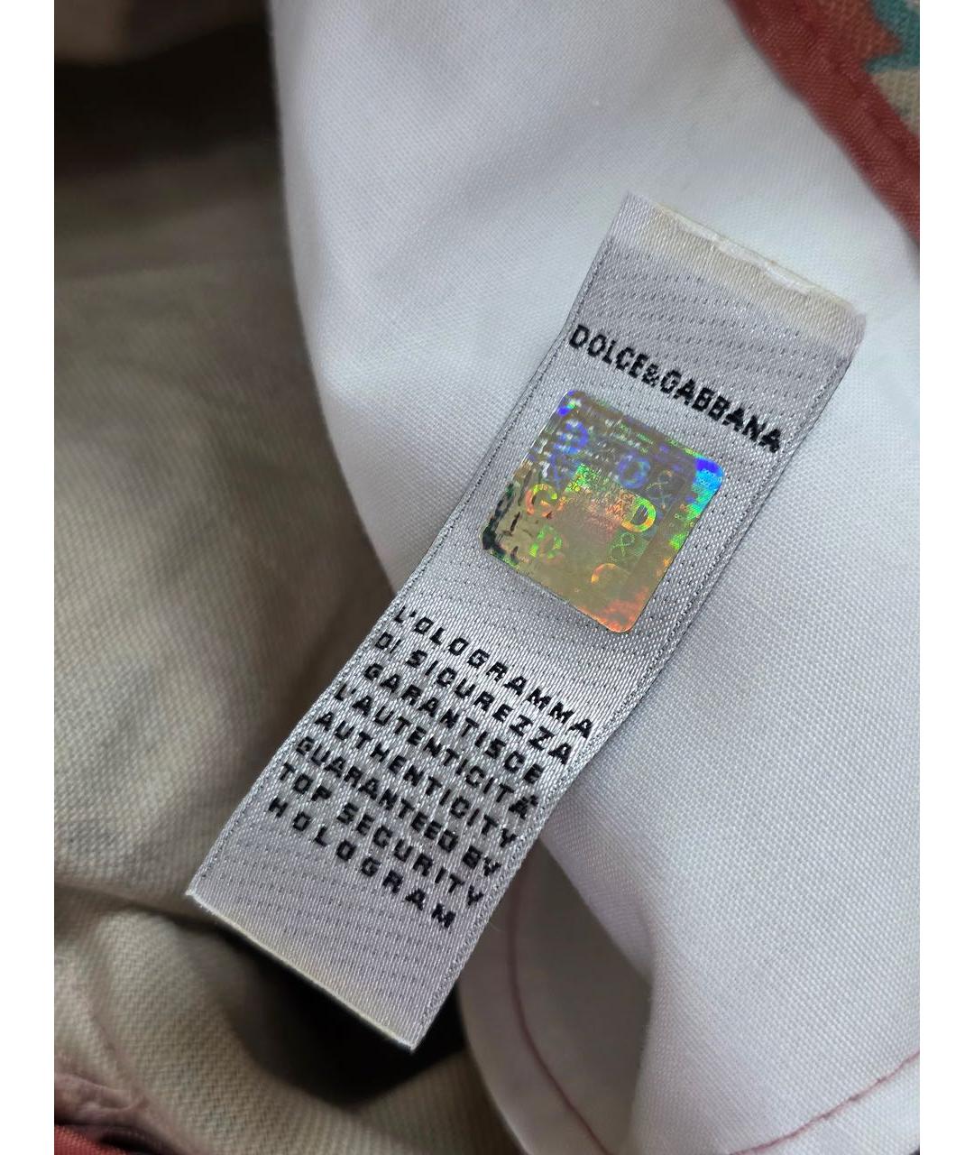 DOLCE&GABBANA Мульти хлопковые капри, фото 7