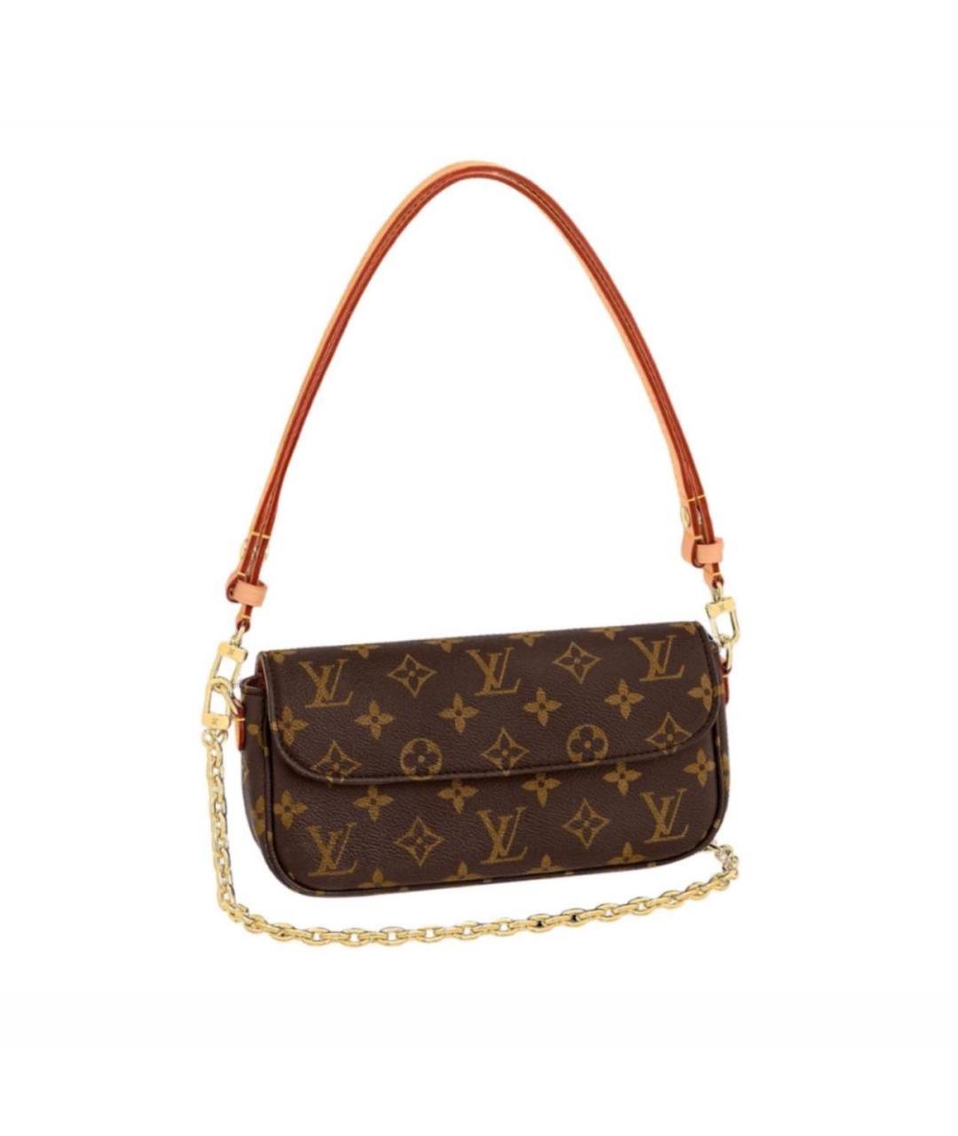 LOUIS VUITTON Коричневая сумка через плечо из канвы, фото 1