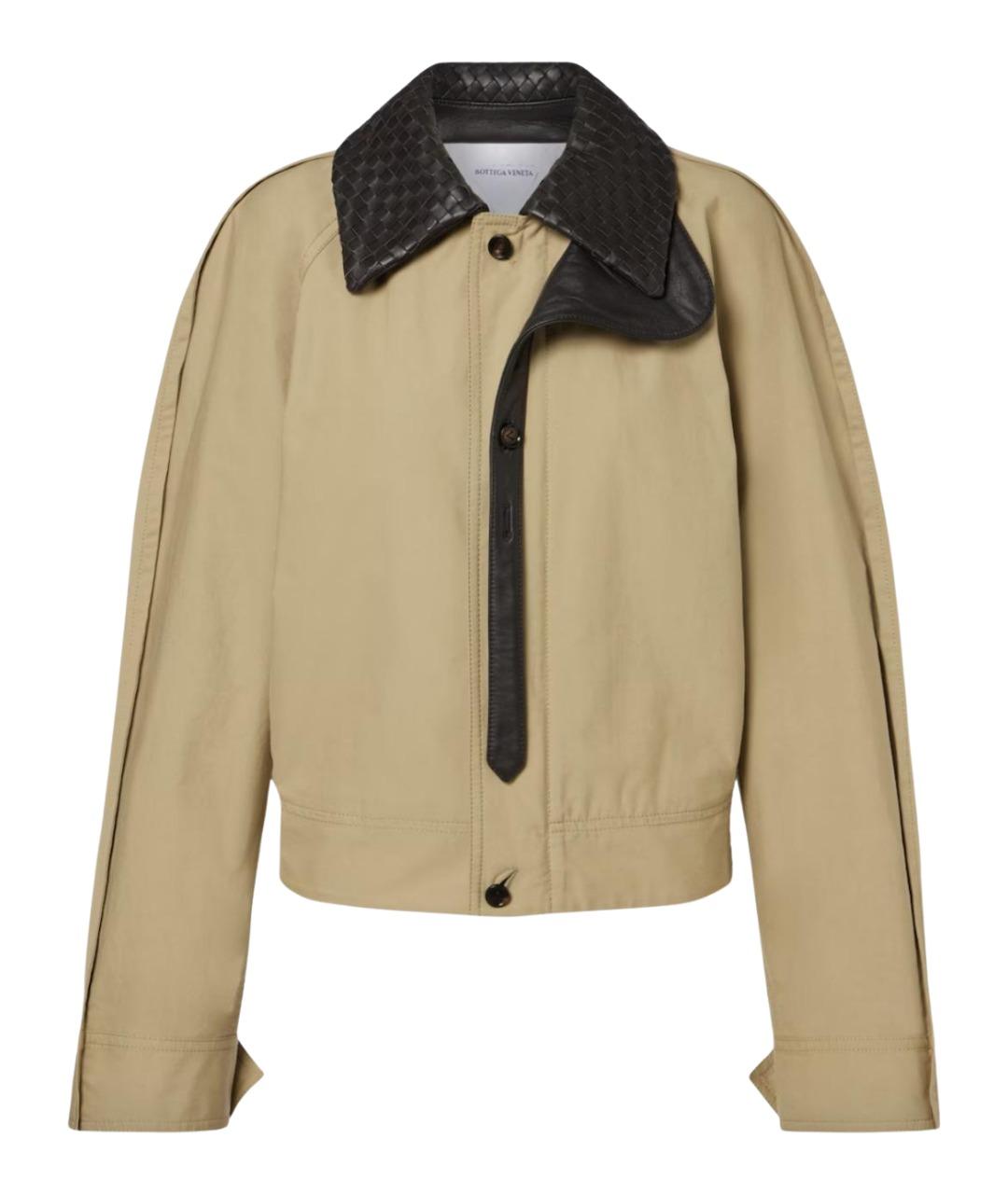 BOTTEGA VENETA Бежевая хлопковая куртка, фото 1