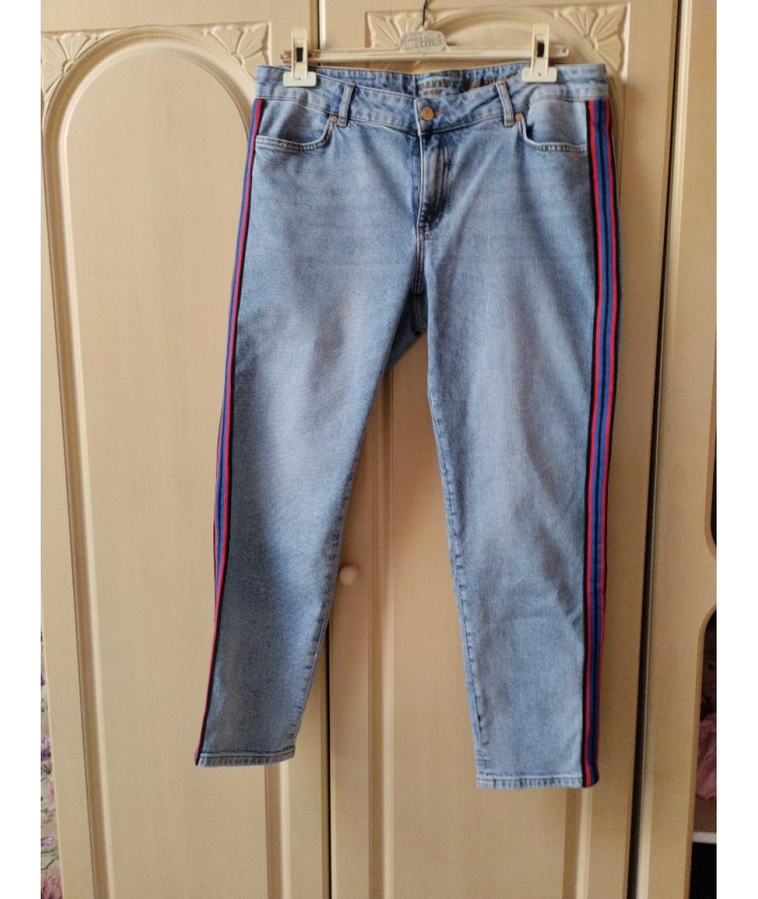 ESCADA Голубые хлопковые прямые джинсы, фото 7