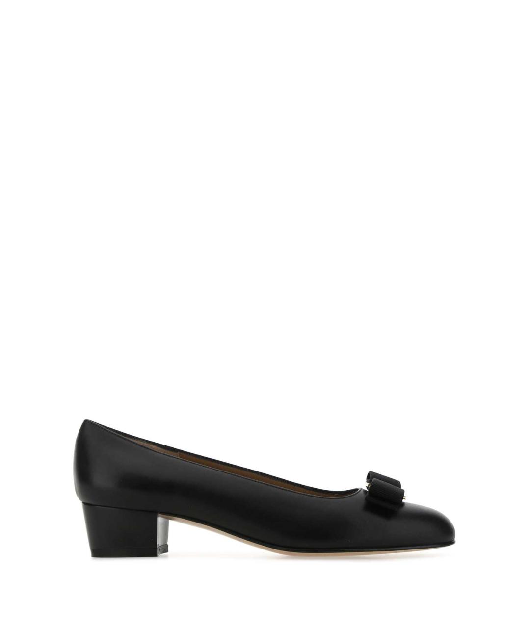 FERRAGAMO Черные кожаные туфли, фото 3