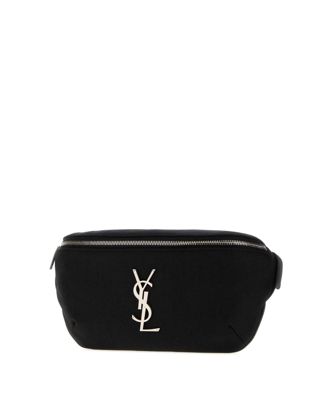 SAINT LAURENT Черная нейлоновая поясная сумка, фото 2