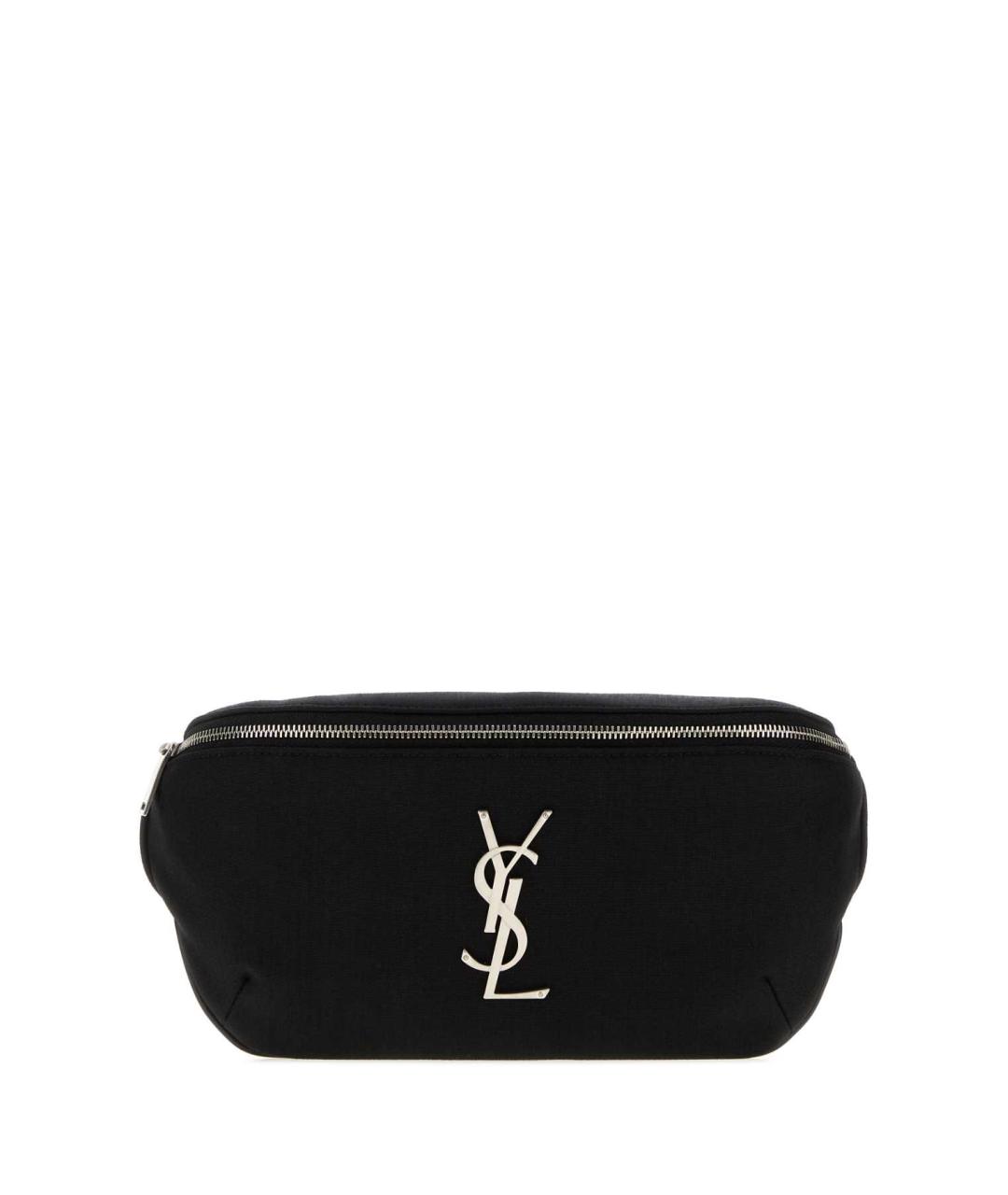 SAINT LAURENT Черная нейлоновая поясная сумка, фото 1