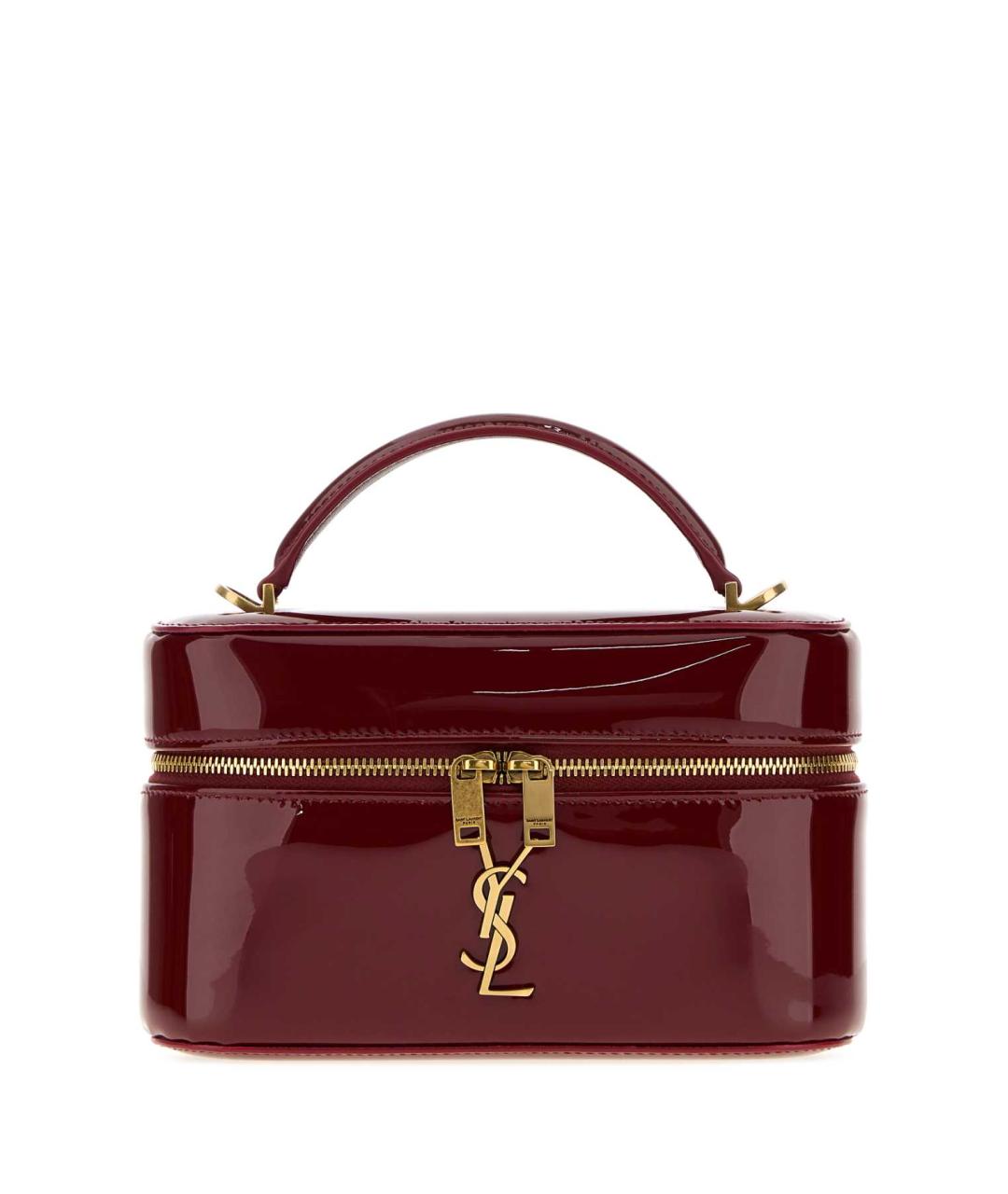 SAINT LAURENT Красная сумка через плечо из лакированной кожи, фото 1