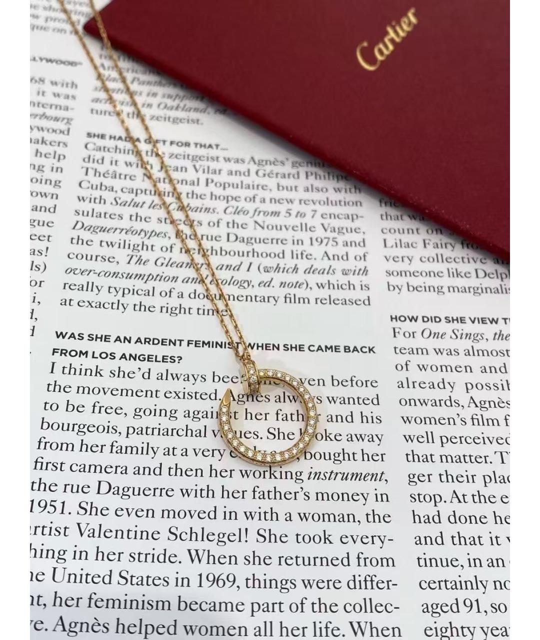 CARTIER Золотое колье из розового золота, фото 2