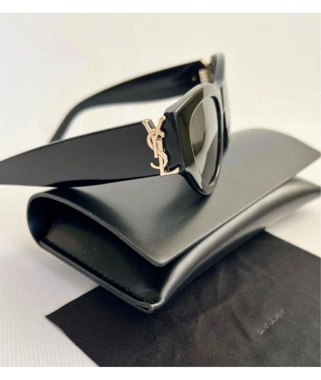 SAINT LAURENT Черные солнцезащитные очки, фото 7