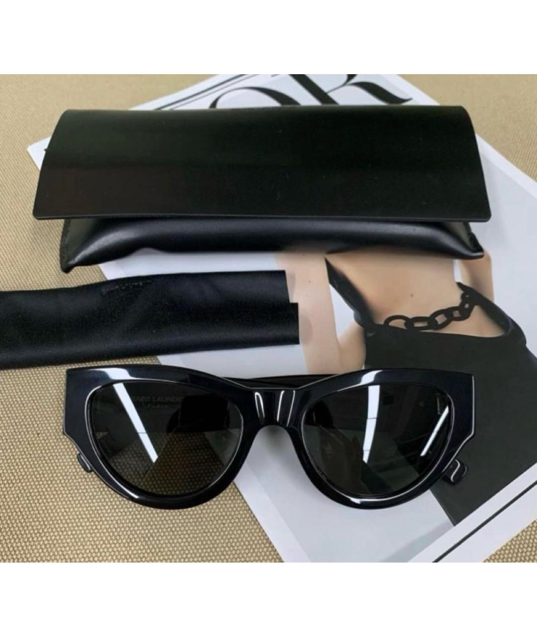 SAINT LAURENT Черные солнцезащитные очки, фото 6